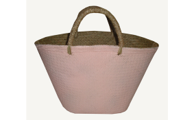 TT-160324 - Palm leaf shopping bag, color as it is.