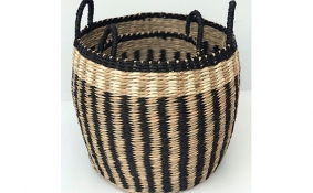 TT-DD 1904113/2 Seagrass basket, set of 2.