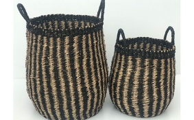 TT-DM 1904208/2 Seagrass basket, set of 2.