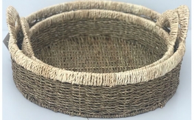 TT-DM 1904217/2 Seagrass basket, set of 2.