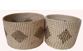 TT-160604/2- Seagrass basket, set 2.