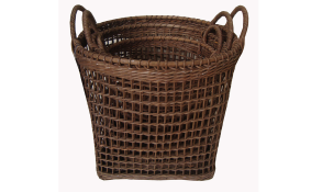TT- 160710/3 - Round rattan basket with handles, set 3.