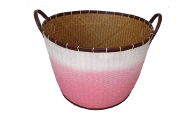 TT-160303- Palm leaf basket, color as it is