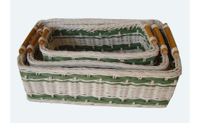 TT- 160712/3 - Rec. rattan basket, set 3.