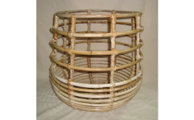 TT- 160708 - Round rattan basket, sewing as it is.