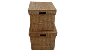 TT-142009/2 Water hyacinth basket, natural color, set of 2