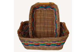 TT-160728 Rec. rattan basket, set 2