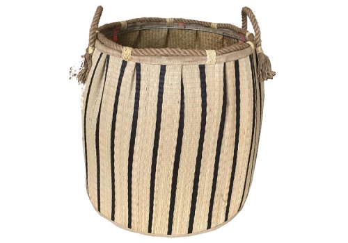 TT-160733 Seagrass laundry basket, pattern color as it is.