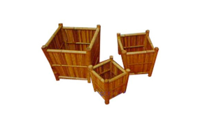 TT-160850/3 Bamboo flower pot, set of 3