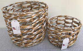 TT-190136/2 Water hyacinth basket, set 2.