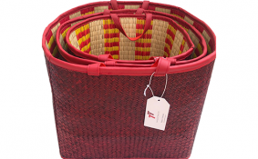 TT-190131/3 Seagrass basket, color as it is, set 3.