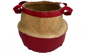 TT-190174 Palm leaf basket.