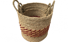 TT-190181/3 Seagrass basket, set of 3