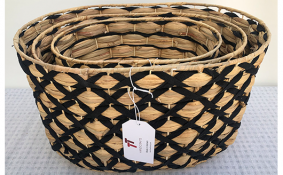TT-190144/3 Water hyacinth basket, set 3.